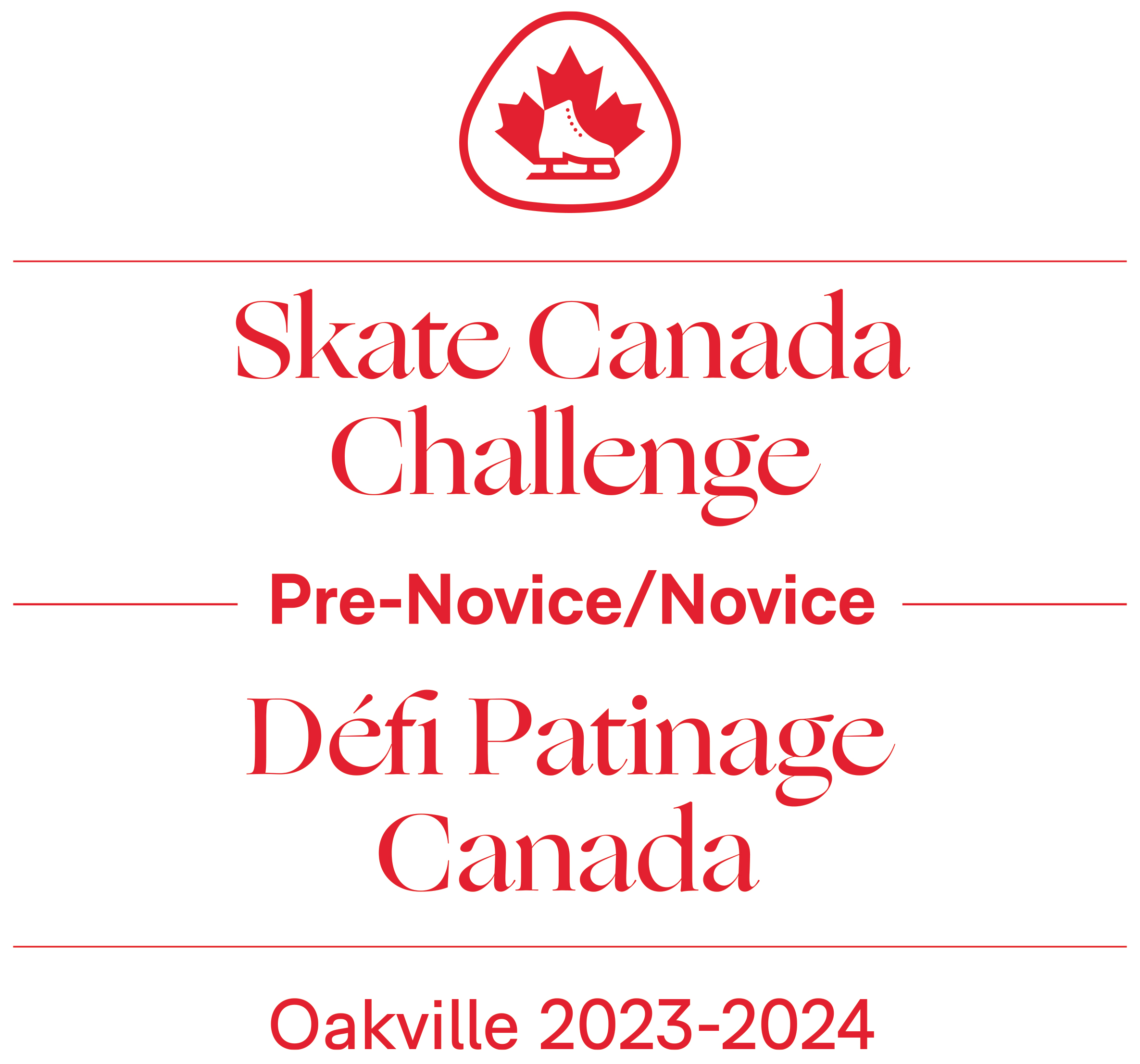 20232024 Skate Canada Challenge PreNoviceNovice Skate Canada